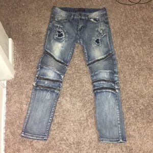 moto ripped jeans